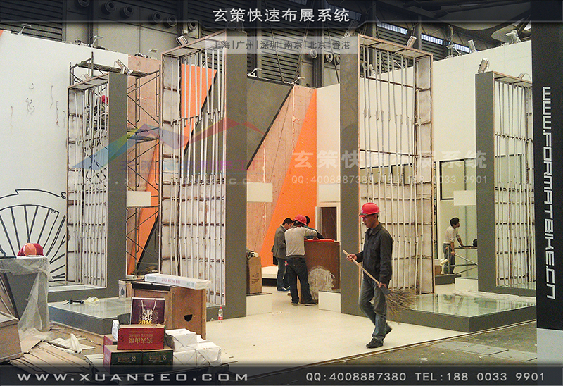 赛克展台搭展-自行车展展台搭展-上海蜜桃黄色网站展览工厂01