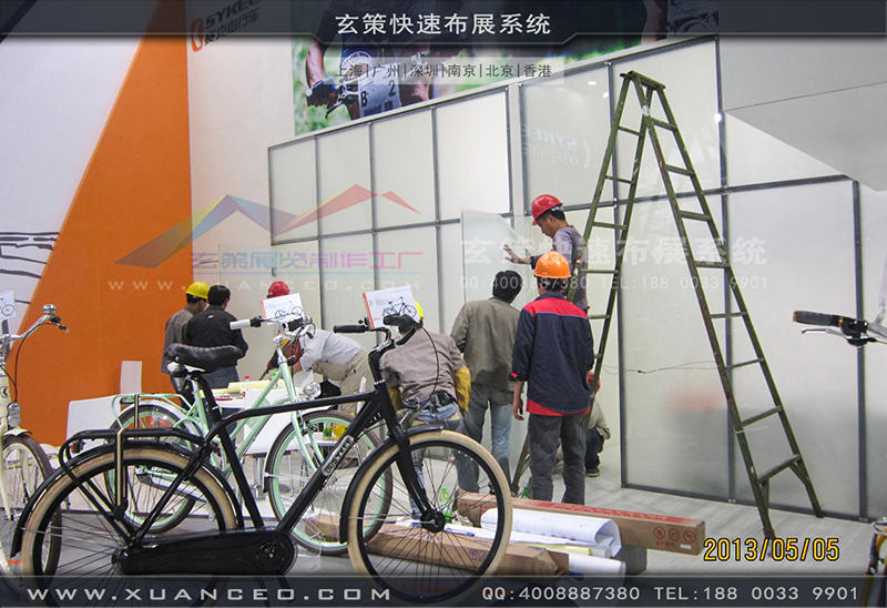 赛克展台搭展-自行车展展台搭展-上海蜜桃黄色网站展览工厂04