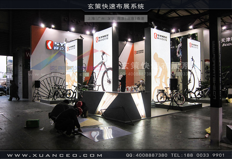 赛克展台搭展-自行车展展台搭展-上海蜜桃黄色网站展览工厂05